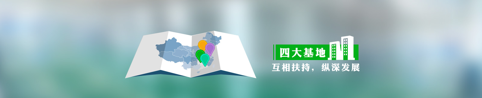 四大基地，互相扶持，縱深發(fā)展